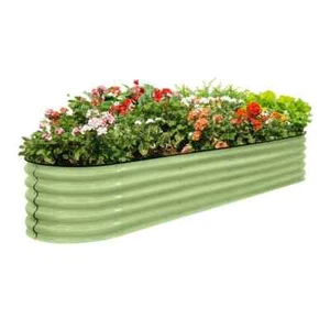 9-in-1 Modular 17" H Galvanized Steel Raised Garden Bed Kit - Picture 1 of 7