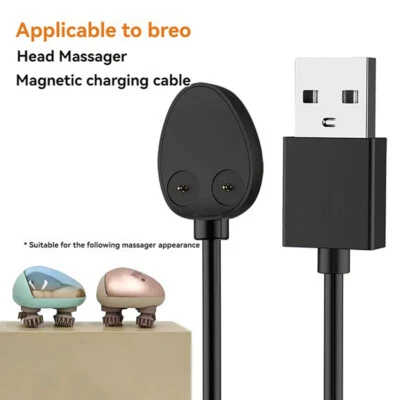 MARKENLOS Kopfmassagegerät Ladekabel für Breo Scalp Mini Generation 1/2/Pro/2m/Farbig