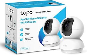 TP-Link Tapo Pan/Tilt Smart Security Camera, Indoor CCTV, 360° Rotational Views,