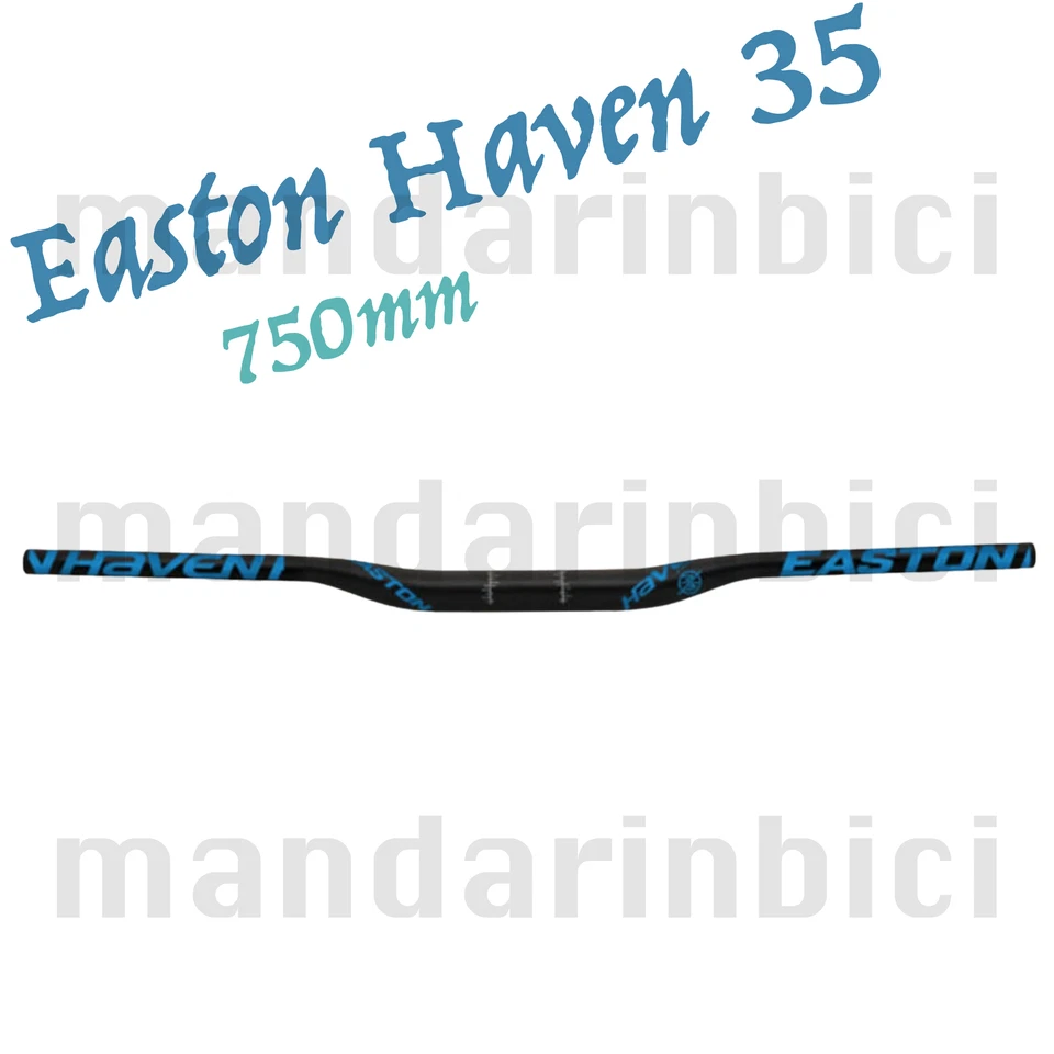 NEW Easton Haven 35 Handlebar 20mm RISE Carbon 750mm MTB Blue - Image 1 of 1