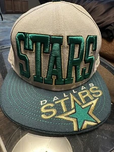 Dallas Stars NHL New Era 59Fifty Green Black Fitted Hat Cap Size 7 1/4-Vintage - Picture 1 of 7