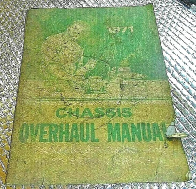 1971 Factory Chevrolet Chassis Overhaul Manual Truck 10-30 Camaro Chevelle Nova - Image 1 of 4