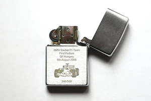 BMW Sauber F1 Zippo lighter limited edition Formula One 1 celebrate 1st podium - Picture 1 of 4