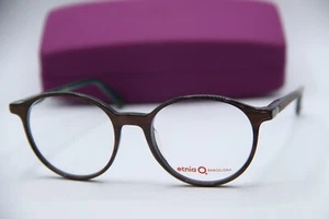 NEW ETNIA BARCELONA FOGG BROWN GREEN AUTHENTIC DESIGNER EYEGLASSES W/CASE 51-18 - Picture 1 of 5