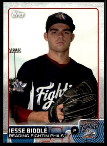 2015 Topps Pro Debut 47 Jesse Biddle   Reading Fightin Phils  Baseball Card
