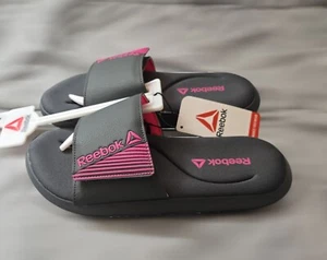 Nuevo con etiquetas Reebok Slides - Mujer Talla 7 - Correa ajustable - Espuma viscoelástica - Imagen 1 de 4
