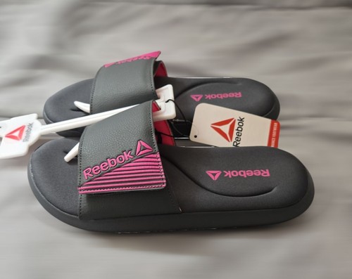 Slide Reebok nuove con etichette donna taglia 7 cinturino regolabile memory foam