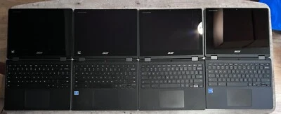 Lote de 4 Acer Chromebook Spin N18Q8 R851TN-C3ET defectuosos pantalla táctil de 12" Foto 1 de 3