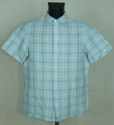 - Blue Harbour mens shirt linen cotton size M vgc ..s - Image 1 of 4