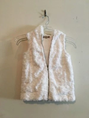 Speechless Talla S Marfil Imitación Piel Niñas Chaqueta Chaleco con Capucha Niños Elegante Foto 1 de 2