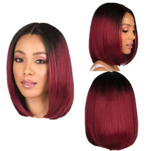 Echte natürliche kurze glatte Haarperücken für Frauen BOB-Stil Cosplay - Bild 1 von 6
