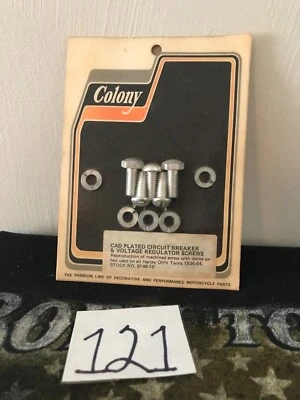 Harley Knucklehead Panhead Disyuntor y Regulador de Voltaje Tornillo Kit Foto 1 de 3