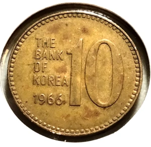 1966 SOUTH KOREA 10 WON Coin - KM#6 - (IN#15013) Combined Shipping - Picture 1 of 4