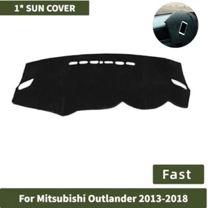 Suede Front Sun Cover Pad For Mitsubishi Outlander 2013-2018 Anti-Slip Dashmat - Picture 1 of 13