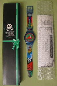 Vintage Halloween Motto Nightmare Before Christmas Uhr Neu in Box - Bild 1 von 12