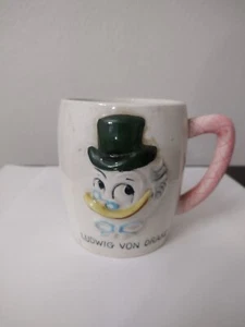 VINTAGE LUDWIG VON DRAKE DUCK 1961 WALT DISNEY PRODUCTIONS CERAMIC MUG - Picture 1 of 3