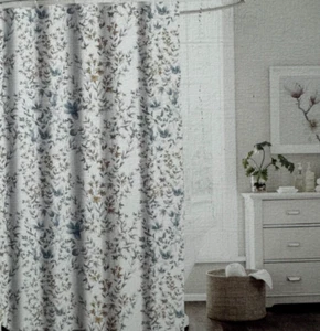 Le Printemps Floral Fabric Shower Curtain 72" x 72" NIP - Picture 1 of 10