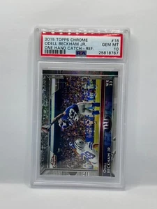 2015 Topps Chrome Rifrattore Odell Beckham Jr. PSA 10 One Hand Catch #18 SP - Foto 1 di 2
