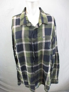 Volcom Size L Mens Multicolor Plaid 100% Cotton Button Up Flannel Shirt 1Bl5 - Picture 1 of 12