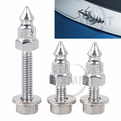Chrome CNC Spike Windshield Trim Mount Screw For Harley FLHX FLHTK CVO 2014-2020 - Image 1 of 4