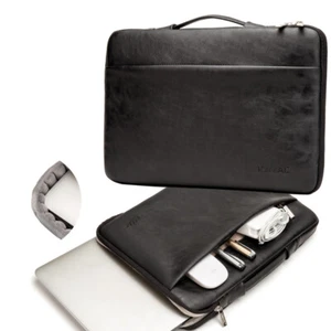 Funda de cuero PU 12"13"14"15.6" para portátil bolsa con asa para portátil Acer Dell - Imagen 1 de 14