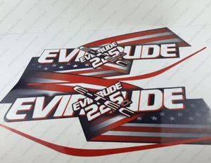 Evinrude 225 hp ETEC High Output outboard engine decals sticker set reproduction - Picture 1 of 6