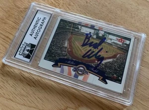 Tarjeta de béisbol Bud Selig Brewers firmada de la corte autógrafo auténtico losado - Imagen 1 de 3