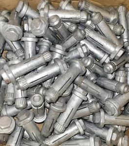 (5)Lindapter Hollo-bolt Box Bolt 3/8" X 2-1/2" LHBM#2HDG For 7/8" to 1-5/8" - Picture 1 of 3