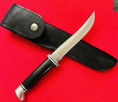 BUCK USA PRE86 VINTAGE 121 KNIFE & SHEATHONLY. NOBOX. KNIFE IS EXCELLENT. 3 line - Image 1 of 4