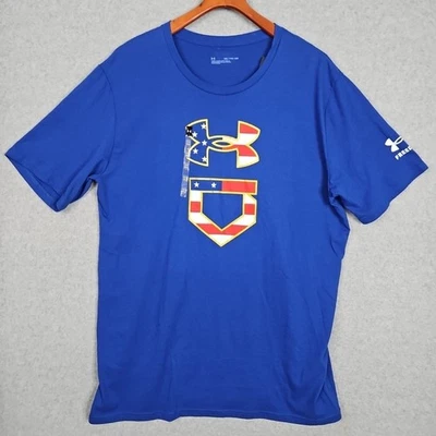 Camiseta gráfica de béisbol Under Armour UA Freedom manga corta para hombre talla 2XL nueva Foto 1 de 4