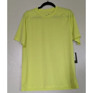 GapFit Active Top Womens Medium TShirt Neon Yellow Workout Outdoors Hiking - Picture 1 of 8