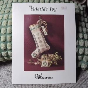 Just Nan Yuletide Ivy Stocking & Ornament Patterns with Embellishment Pack NEW - Picture 1 of 8