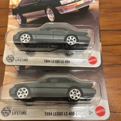 Matchbox 1994 Lexus LS 400 36/125 Green 2025 version lot of 2 - Image 1 of 3