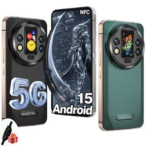 Rugged Cell Phone 5G OUKITEL WP200 Pro Android 15 Smartphone 72GB+1TB 120Hz NFC - Picture 1 of 10