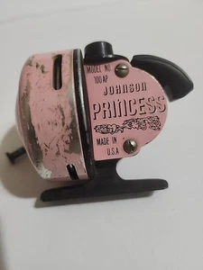 Vintage Johnson Princess 100AP Fishing Reel Made in USA Unsure If Working Good - Photo 1/9