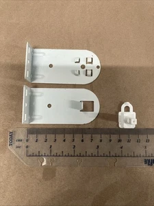 80mm Bracket Set & Pin for old-style Hillarys & Faber Roller Blinds - Picture 1 of 5