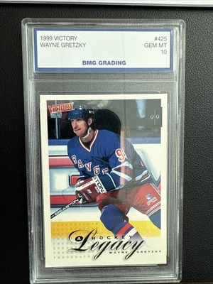 1999 UPPER DECK VICTORY #425 WAYNE GRETZKY CARD OILERS PSA 10 LOW POP 5 RARE - Image 1 of 2