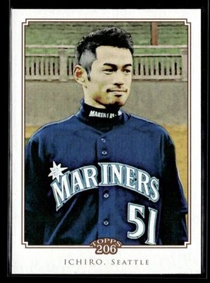 Ichiro Suzuki - 2010 Topps 206 Paper Base HOF LEGEND #52 Seattle Mariners - Image 1 of 2