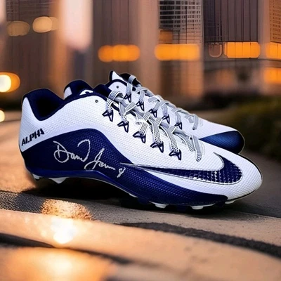 Daniel Jones Signed Nike Cleats NY Giants Indianapolis Colts JSA Authentication - Image 1 of 4
