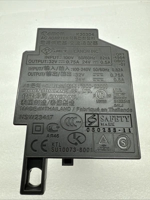 Canon K30304 Netzteil Adapter IP3600 IP4600 MG5250 MP980 KOSTENLOSER VERSAND!!! - Bild 1 von 4