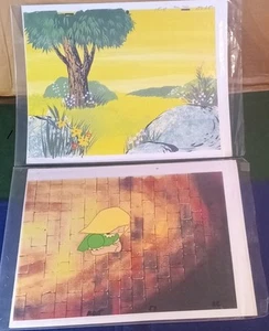 Posten Katie und Orbie Animation Production Cels ~ Katie & 2 Hintergründe - Bild 1 von 10