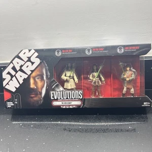 STAR WARS THE JEDI LEGACY PAQUETE DE 3 BULTAR CISNE LUKE QUI-GON LEGACY EVOLUTIONS 2008 - Imagen 1 de 6