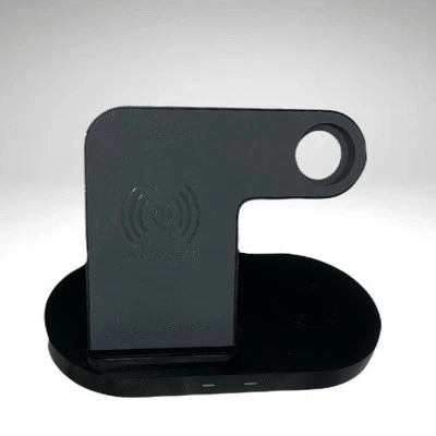 HyperGear 3 in 1 Wireless Charging Station Apple Devices, Android & More - Black - Image 1 of 4