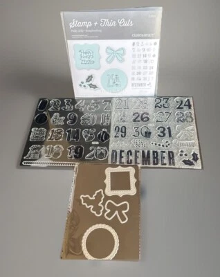 Комплект марок и тонких разрезов CTMH HOLLY JOLLY-SCRAPBOOKING #Z3529 новые!! - Изображение 1 из 4