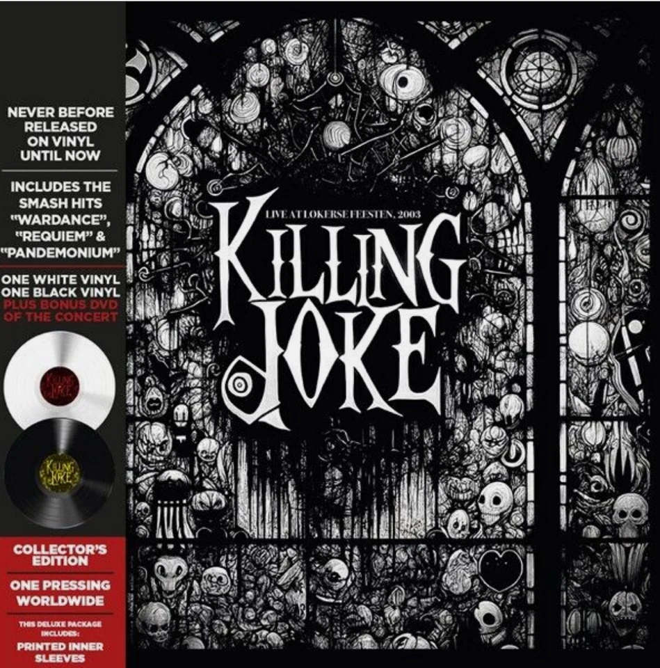 KILLING JOKE LIVE AT LOKERSE FEESTEN 2003 BLACK/WHITE 2x LP + DVD) NEW rsd 2024 - Image 1 of 1
