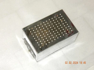 MELAG Sterilisator Box/Behälter mit Handgriffen,Maßen: 21,5 x 14 x12cm NEUWERTIG - Bild 1 von 19