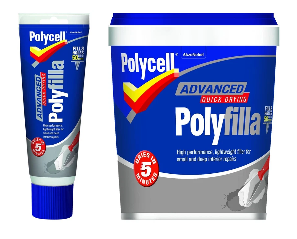 Polycell Advanced Polyfilla Filler - Ready Mixed - Tube or Tub - Image 1 of 1