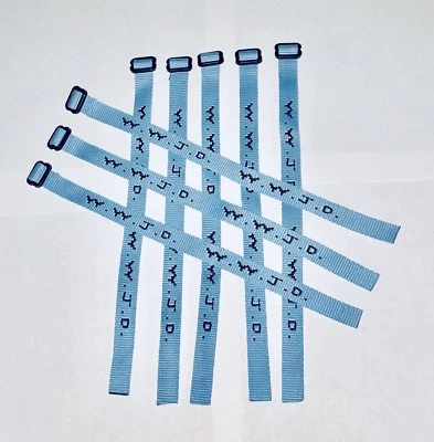 1 Pulsera Tejida Jesús Religiosa WWJD Recaudación de Fondos Moda Pulsera - AZUL CIELO Foto 1 de 4