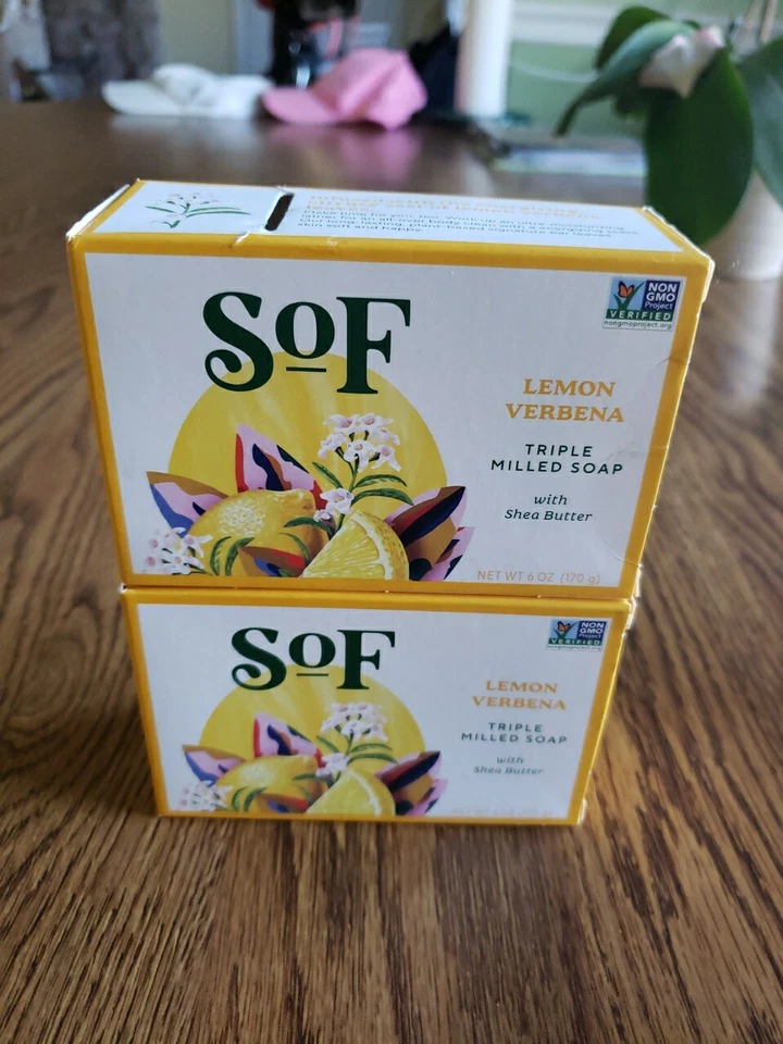 South of France French Milled Vegetable Bar Soap Lemon Verbena 6 Oz