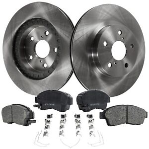 Front Brake Disc Rotors and Pads Kit For Toyota RAV4 1996 1997 1998 1999 2000
